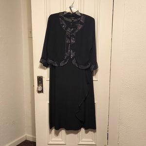 !!CLOSET CLEAR OUT - LAST CHANCE!!    Le Bos Navy Dress with Jacket